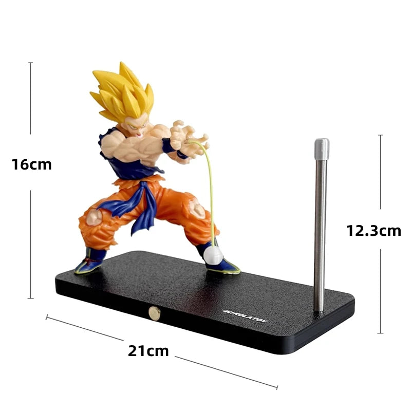 DRAGON BALL Son Goku Kamehameha lámpara de noche decoración de escritorio modelo noche anime que rodea juguetes para niños regalo de cumpleaños