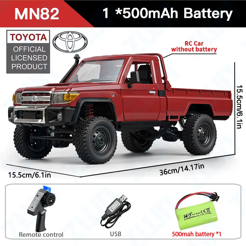 ZWN MN82 MN82S LC79 1/12 camioneta corta RC a escala completa 4WD Control remoto escalada todoterreno coche juguetes para niños regalos de navidad
