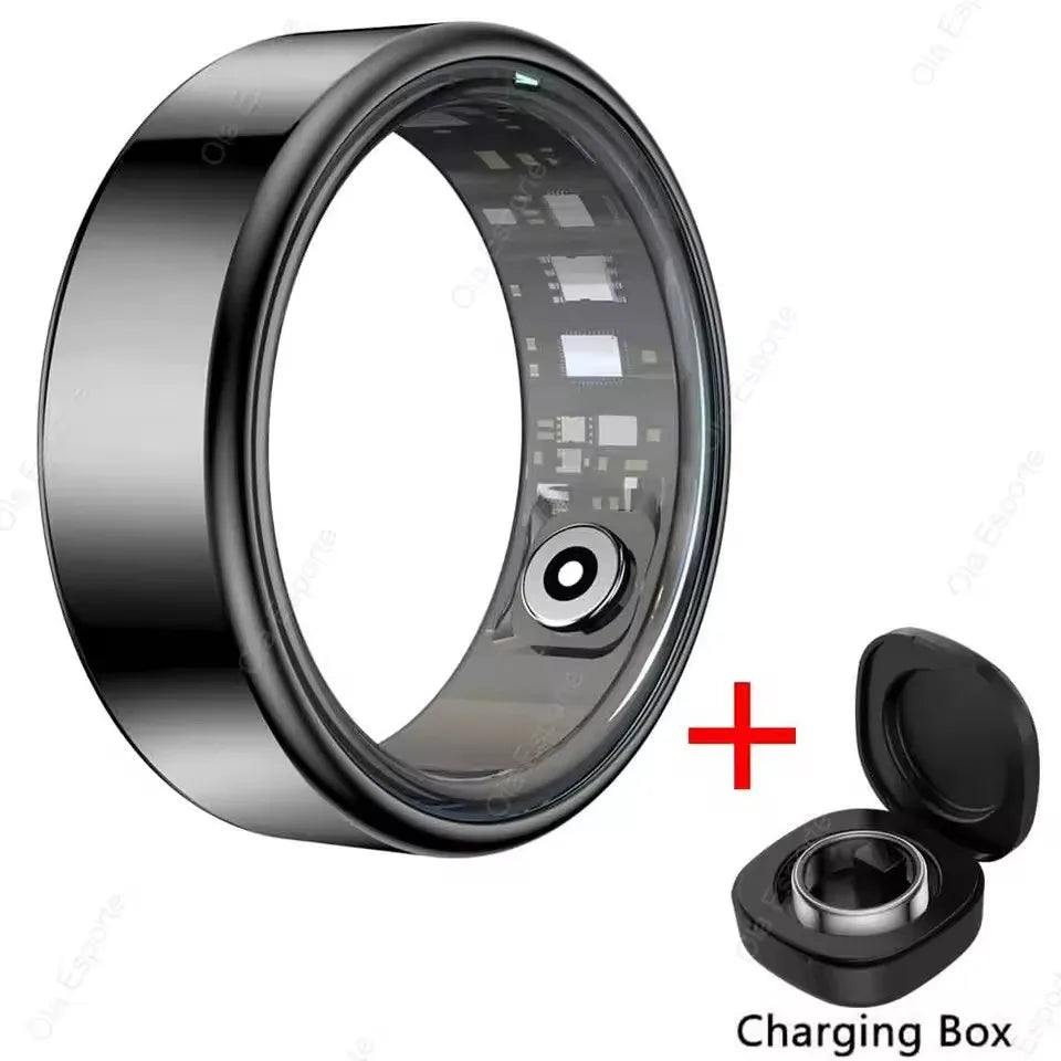 Anillo inteligente presión arterial monitoreo de salud del sueño modo multideporte smartring IP68 impermeable cuidado remoto hombres mujeres