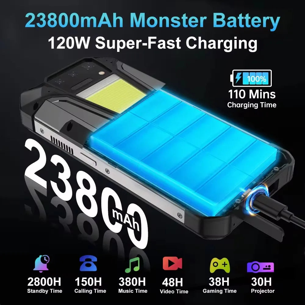 Smartphone Resistente 8849 Tank 2 PRO con Proyector DLP y Cámara 100MP