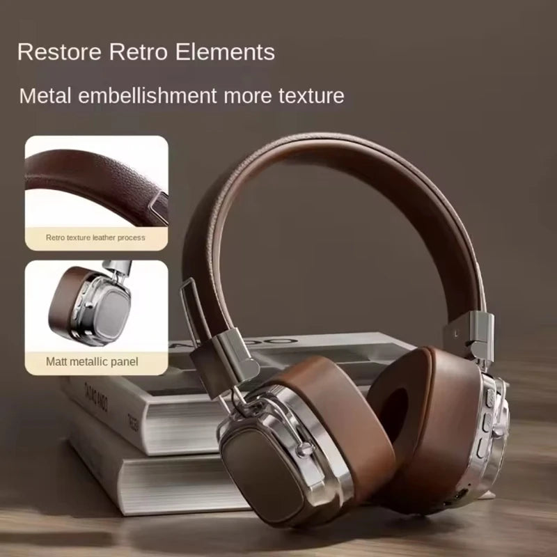 2025 nuevo 5,3 auriculares inalámbricos Bluetooth plegables auriculares Gamer elección Retro sobre la oreja auriculares DJ sonido estéreo Bluetooth