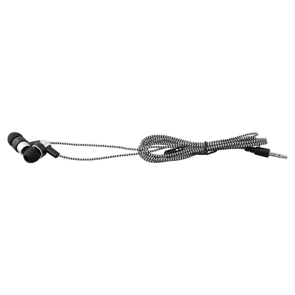 Experimente graves potentes con auriculares internos con cable, auriculares estéreo de 3,5 mm para dispositivos móviles, diseño con aislamiento de ruido