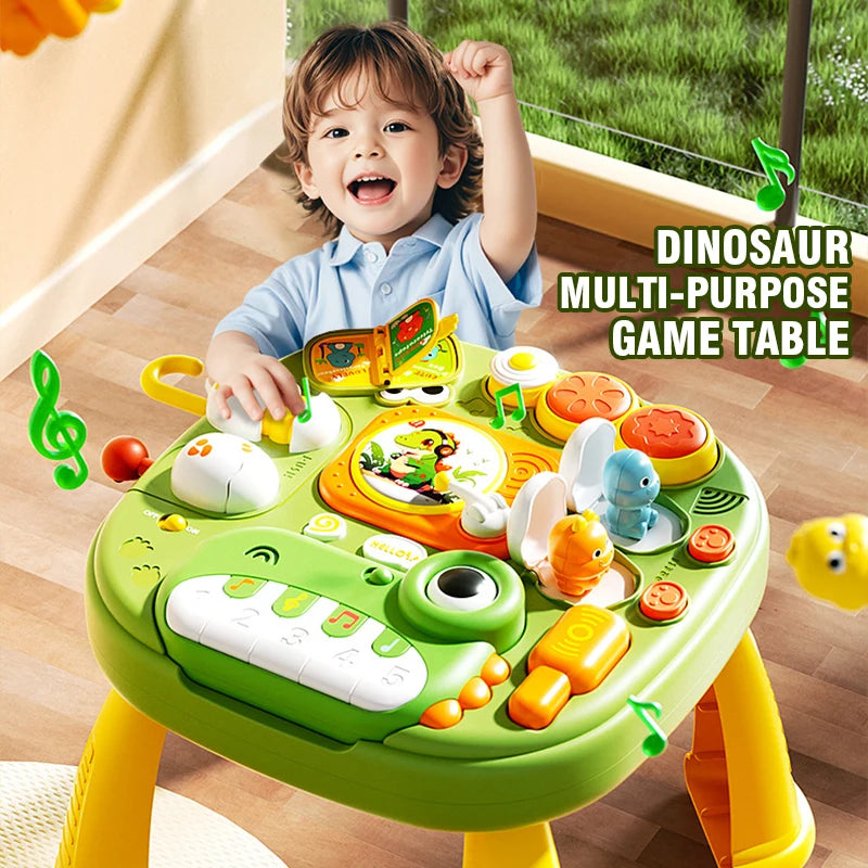 Mesa de Actividades Montessori con Luces y Sonidos para Bebés