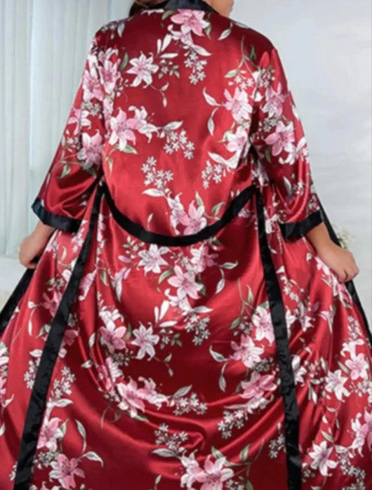 Conjunto de Pijama Largo para Mujer Talle Grande | 2 Piezas