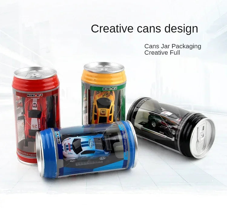 ¡Epico Mini RC Racer! Vehículo 4WD de tamaño Coke para aventuras de alta velocidad, el regalo divertido y definitivo para niños