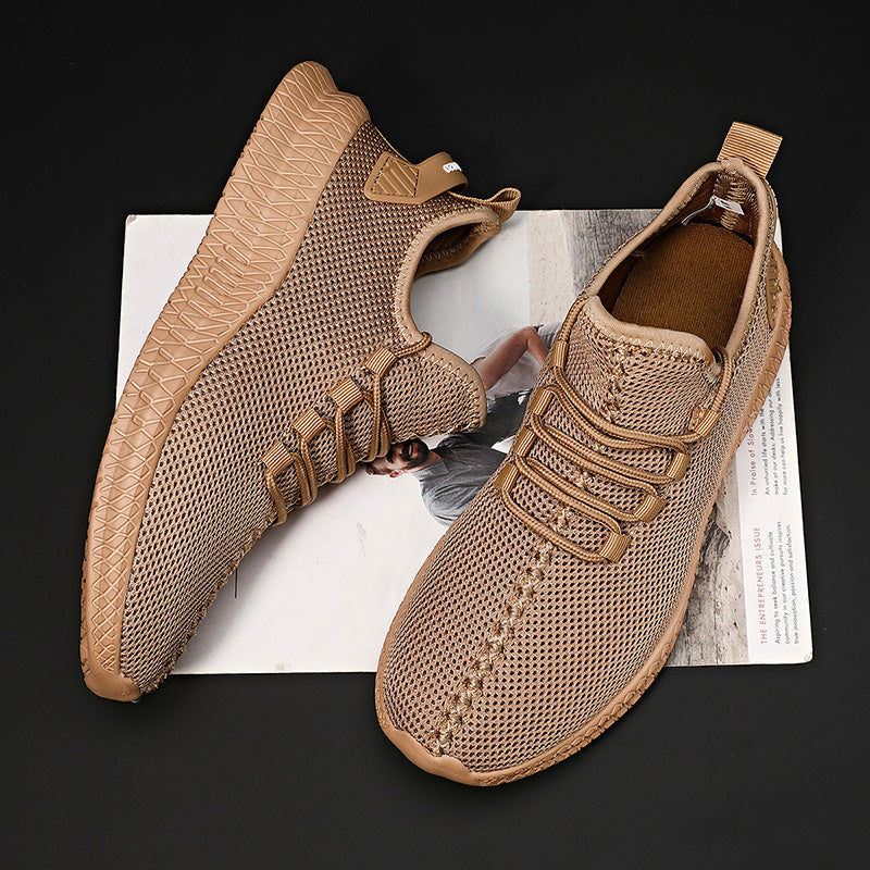 Zapatillas de correr transpirables para hombre, zapatos informales con plataforma a la moda para hombre, zapatos vulcanizados ligeros para mujer, zapatillas antideslizantes flexibles