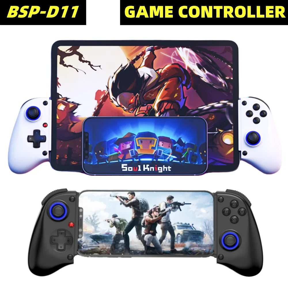 Controlador de mando inalámbrico telescópico D11 para SWITCH/Android/IOS/PS3/PS4/Xbox, controlador de juego de refrigeración de estiramiento Bluetooth