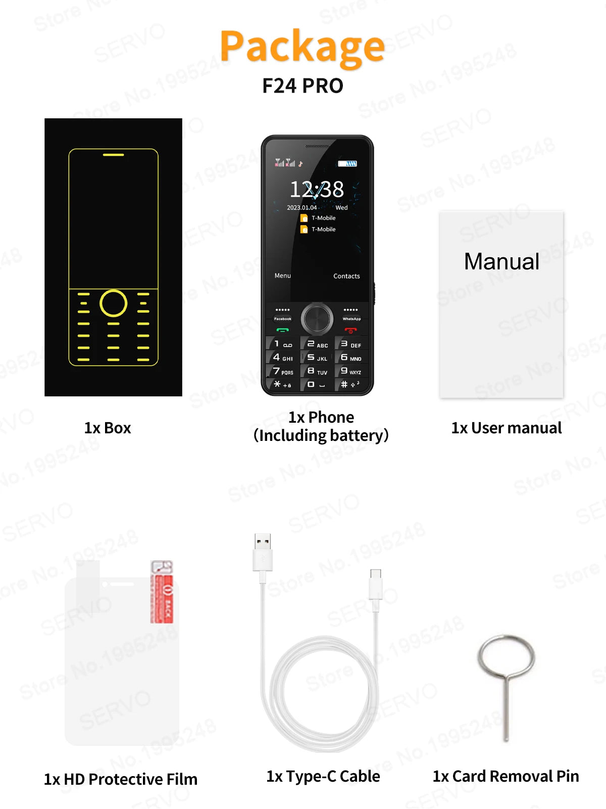 SERVO F24 PRO – Celular 4G Android 3.5" Doble SIM 2+16GB
