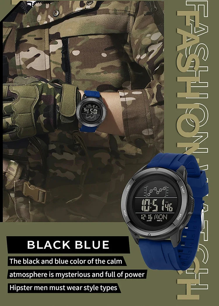 Reloj Deportivo Digital SANDA con Correa de Nailon y Alarma