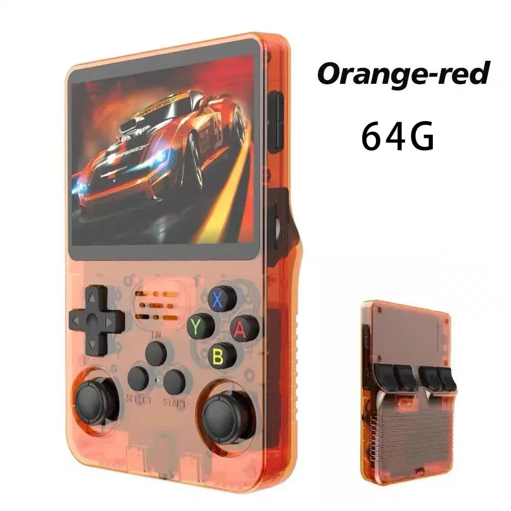Consola de Juegos Portátil Retro R36S, Pantalla IPS de 3.5 Pulgadas, 64GB o 128GB