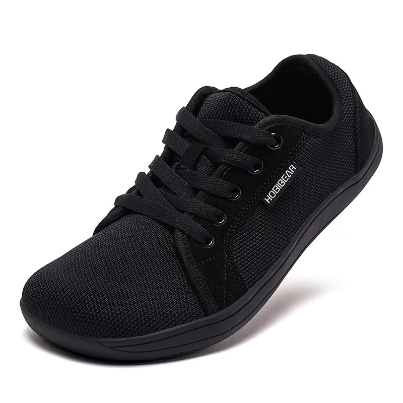 Zapatillas Descalzas HOBIBEAR con Cordones Punta Ancha Caída Cero