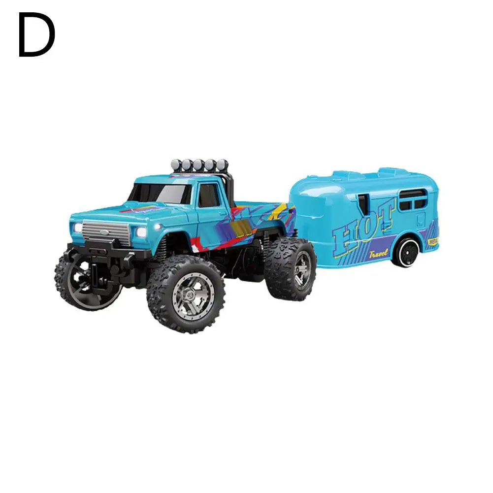 Mini coche de escalada todoterreno con Control remoto de 2,4G, camión monstruo todoterreno RC, modelo de aleación 1/64, vehículo todoterreno de juguete eléctrico
