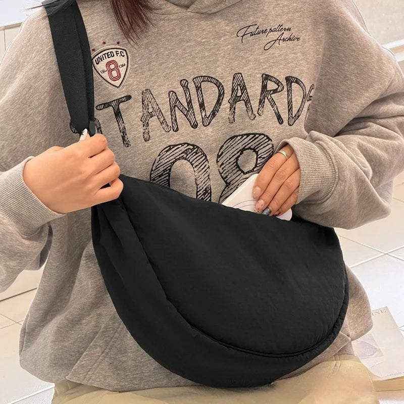 Bolso bandolera ligero para mujer con diseño luna, multicolor y uso diario
