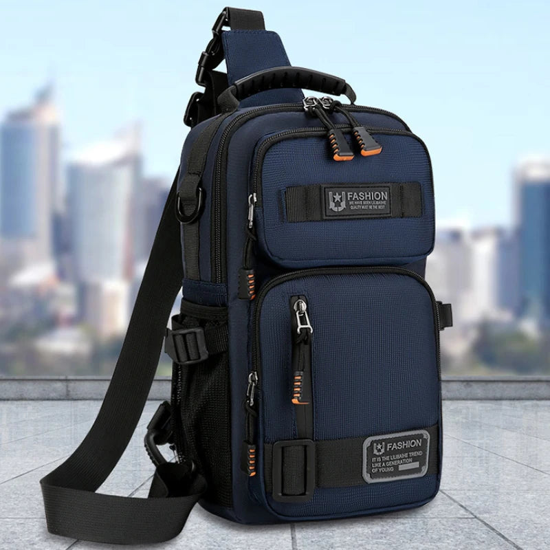 Bolso Bandolera Funcional y Moderno - Bolso de Pecho, de un Solo Hombro, Correa Ajustable, Perfecto para Viajes y Uso Diario
