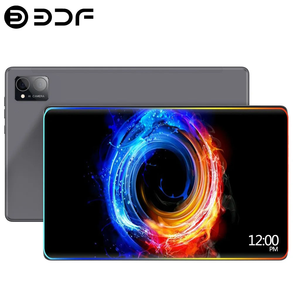 BDF P60 Tablet Pc 10,1 pulgadas 8GB RAM 256GB ROM Android 13 Octa Core 3G 4G LTE tarjetas SIM dobles versión Global tabletas Google