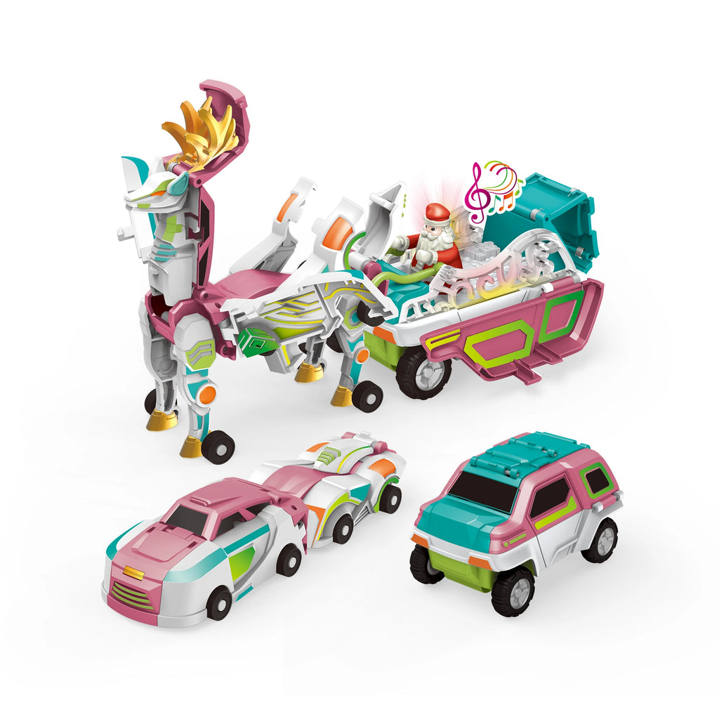 Auto Magnético Transformable 3 en 1 para Niños Juguete DIY