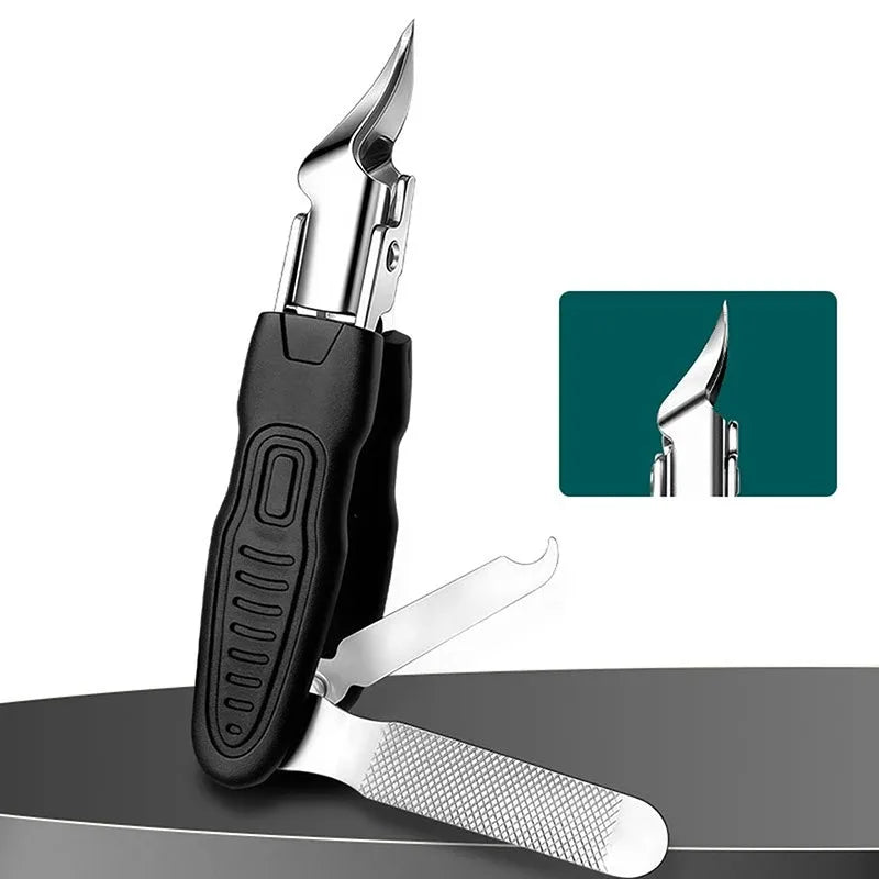 25 °   Set de Cortaúñas con Borde Inclinado Anti-Salpicaduras, Cortador de Cutículas para Uñas Encarnadas, Alicates Diagonales, Herramienta de Manicura para el Hogar