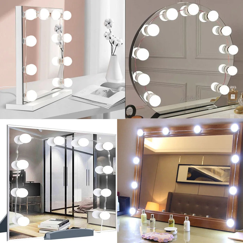 Luz LED de Tocador para Espejo de Maquillaje USB
