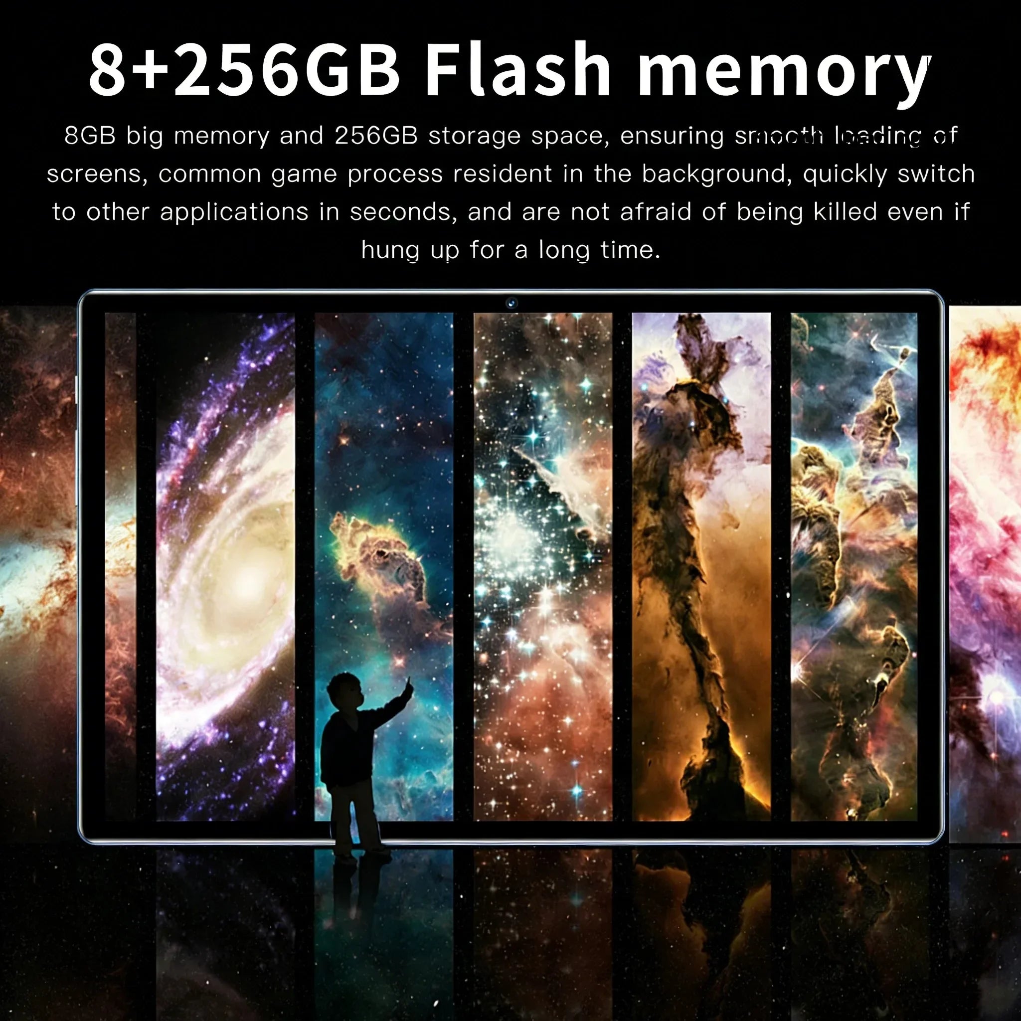 Tablet 16 Pro Max Android 15, 8GB 256GB, Multifuncional HD para Videollamadas y Juegos