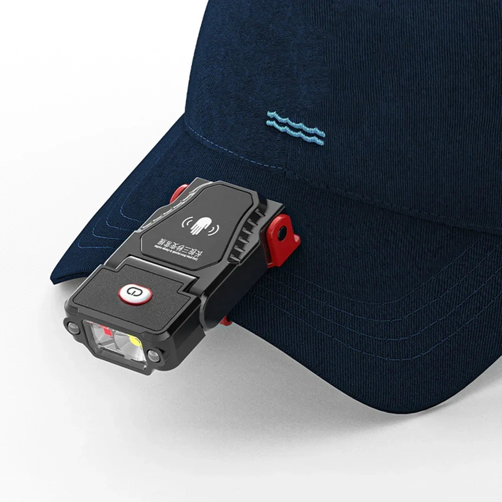 Faro LED Recargable USB con Sensor de Movimiento para Camping