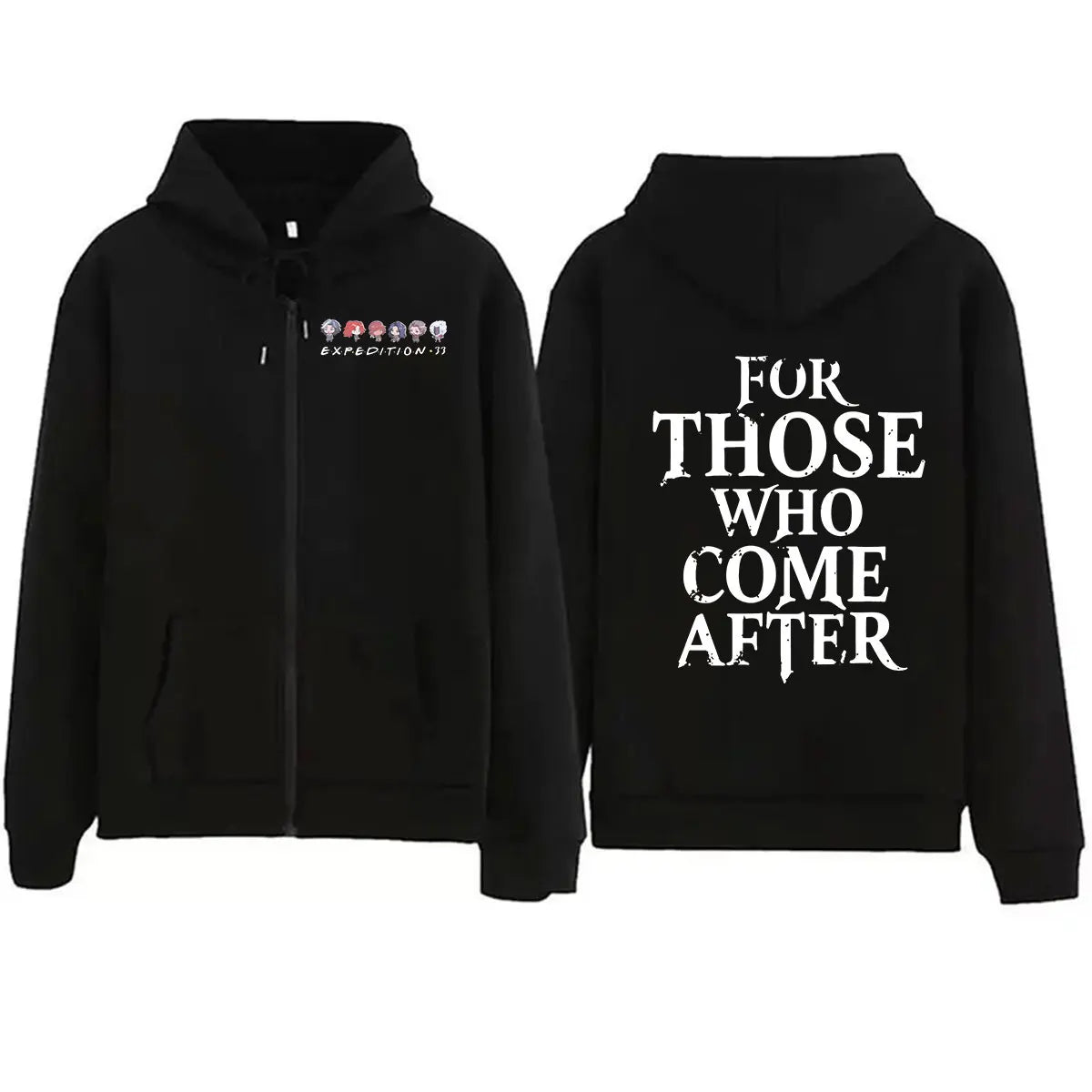 Sudadera Clair Obscur Expedition 33 con Cremallera, Vintage, Unisex