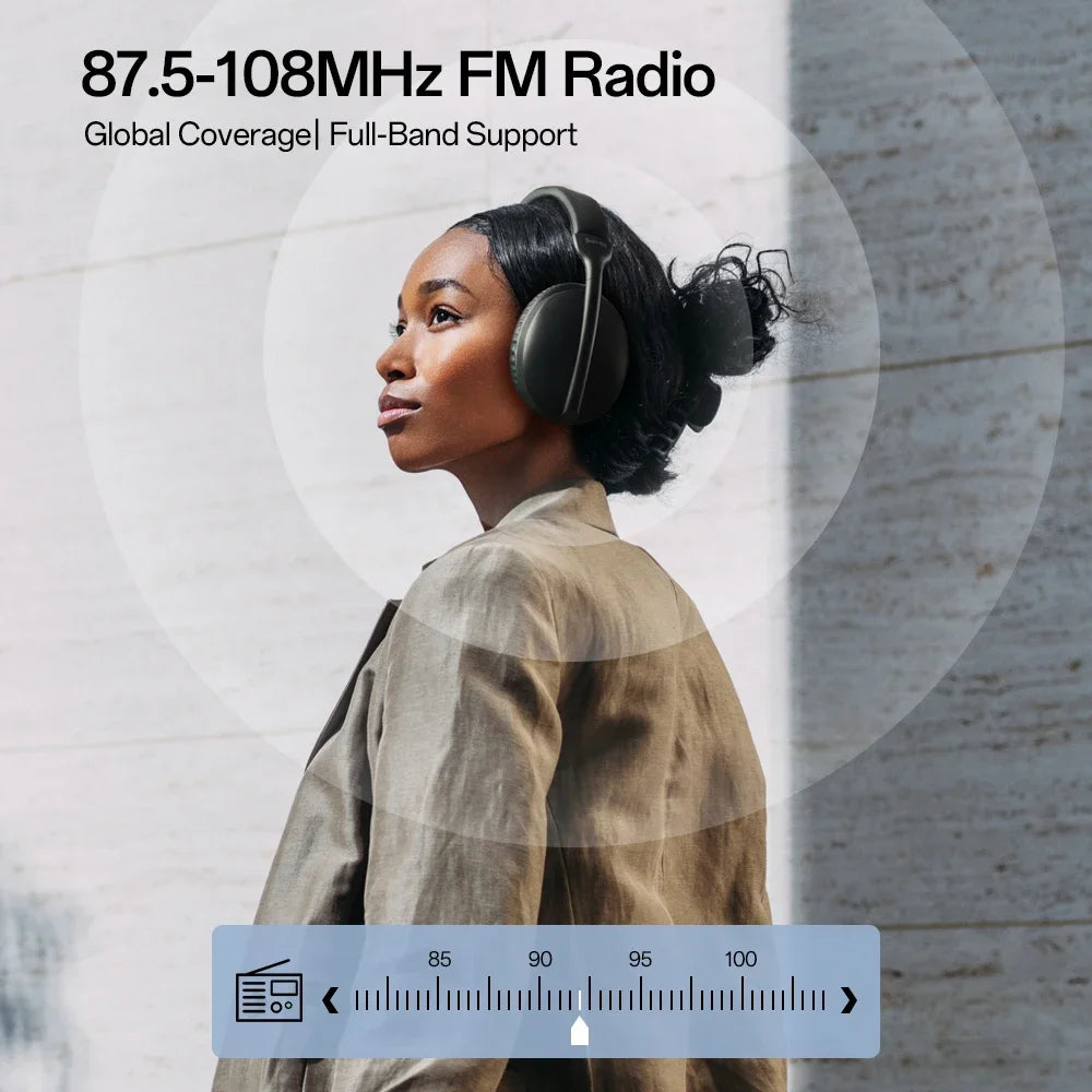 Auriculares Bluetooth Over-Ear TF Radio FM HiFi