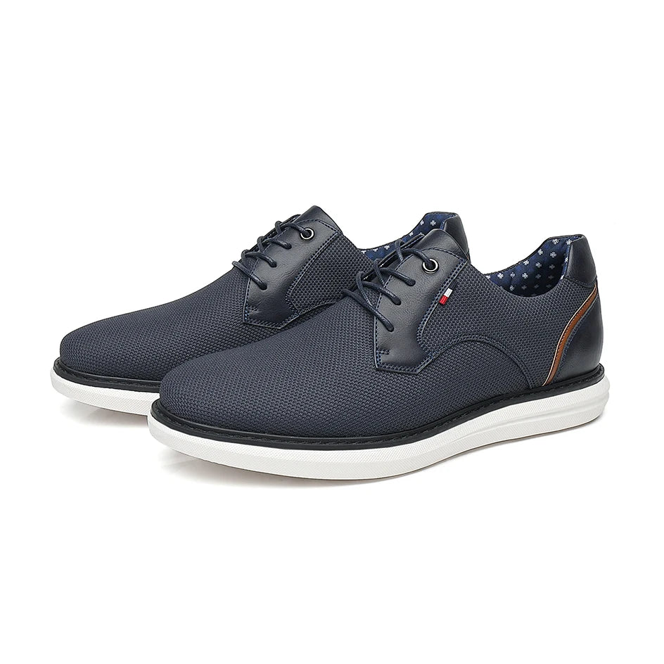 Zapatos de Hombre, Zapatos Casuales de Marca de Lujo, Cómodos, con Cordones, Estilo Ejecutivo, Zapatos de Vestir BHKH