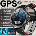 2026 nuevo reloj inteligente militar GPS para hombres construcción GPS linterna LED 10ATM impermeable ritmo cardíaco deporte BT llamada HD AMOLED Smartwatch