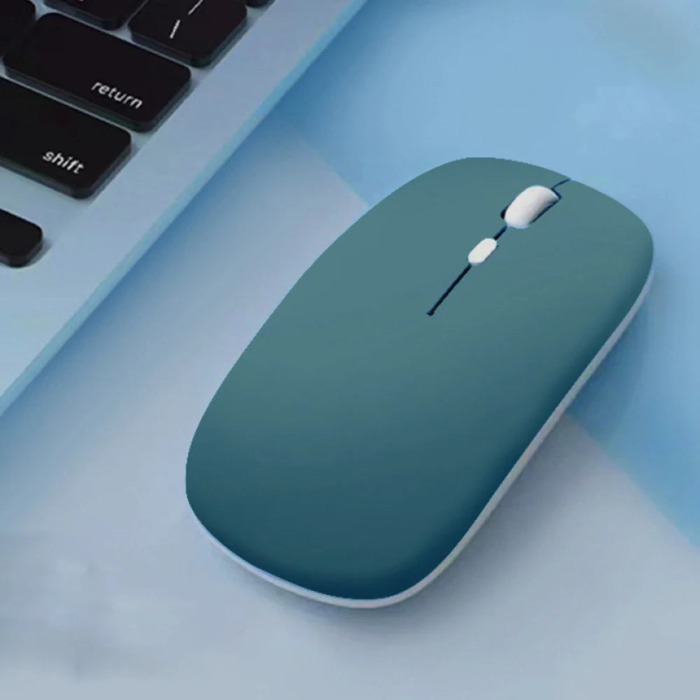 Mouse Bluetooth silencioso Macaron inalámbrico para tablet laptop e iPad