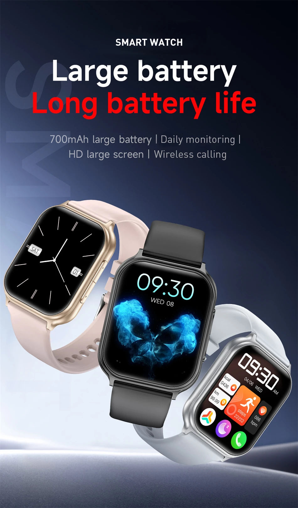 Smartwatch LIGE 1.83" AMOLED con Llamadas Bluetooth y Monitor de Salud