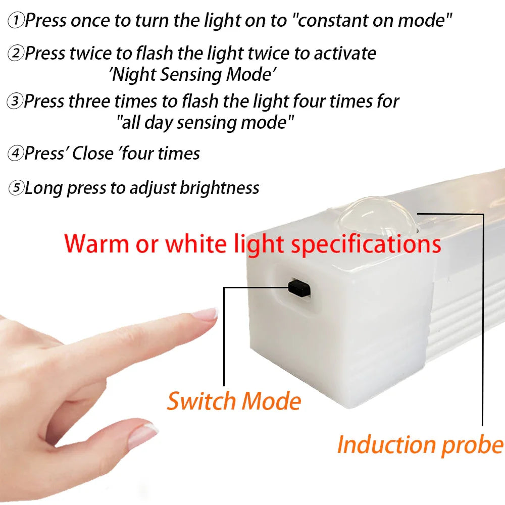 Luz LED Regulable con Sensor de Movimiento para Armario