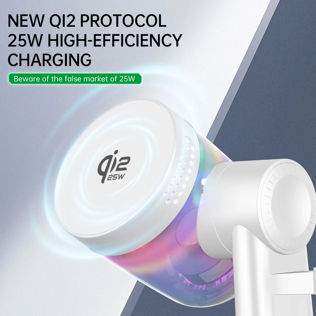 Cargador Inalámbrico Qi2 25W con Altavoz Bluetooth
