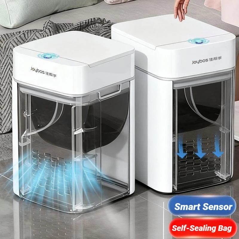 Papelera inteligente Joybos con sensor de movimiento y tapa automática, 12 L