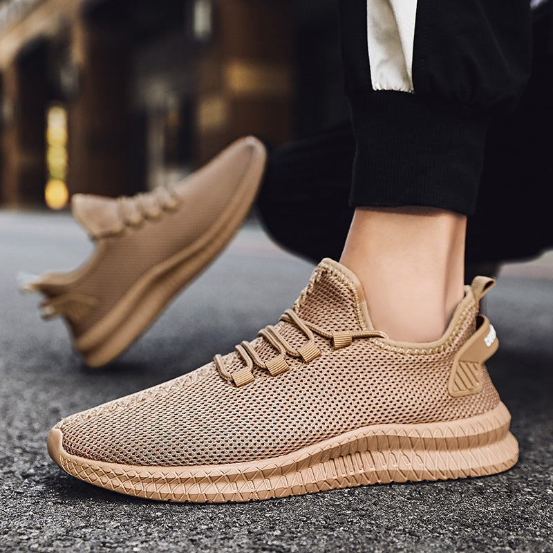 Zapatillas de correr transpirables para hombre, zapatos informales con plataforma a la moda para hombre, zapatos vulcanizados ligeros para mujer, zapatillas antideslizantes flexibles