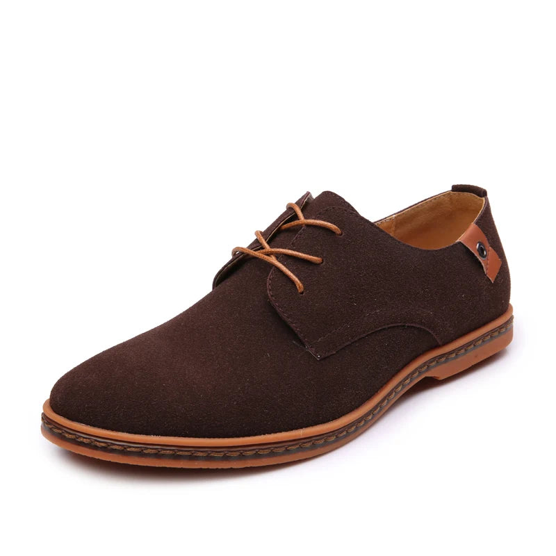 Zapatos Oxford Casuales de Gamuza para Hombre, Transpirables, Cómodos, con Acabado Mate, Zapatos de Negocios, Zapatillas Clásicas, Calzado de Vestir