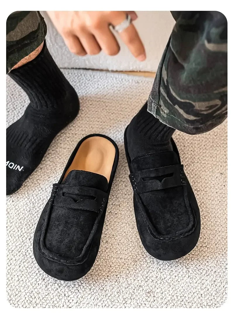 Pantuflas unisex tipo mule antideslizantes para interior y exterior