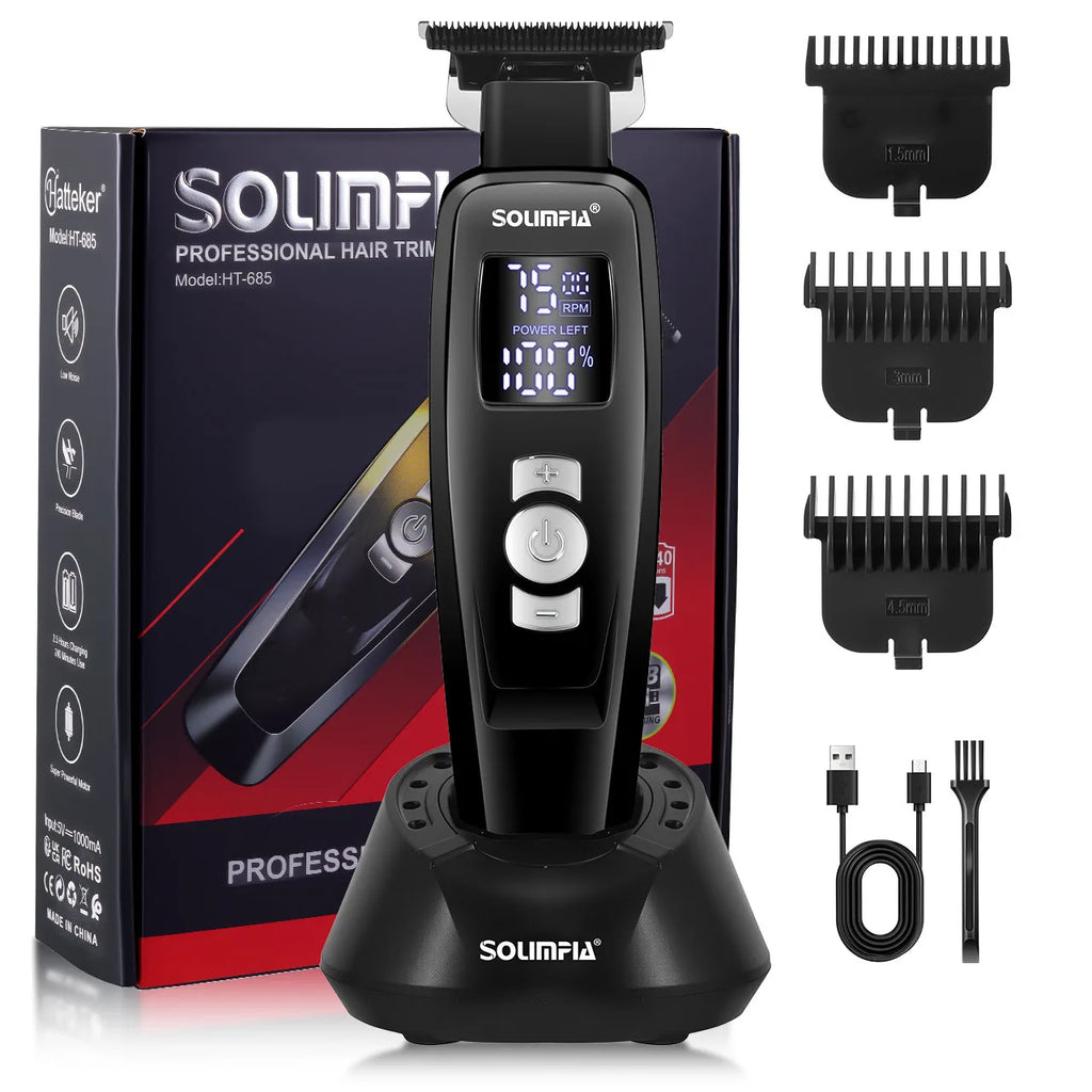 Cortadora de Pelo Profesional 3 Velocidades LED