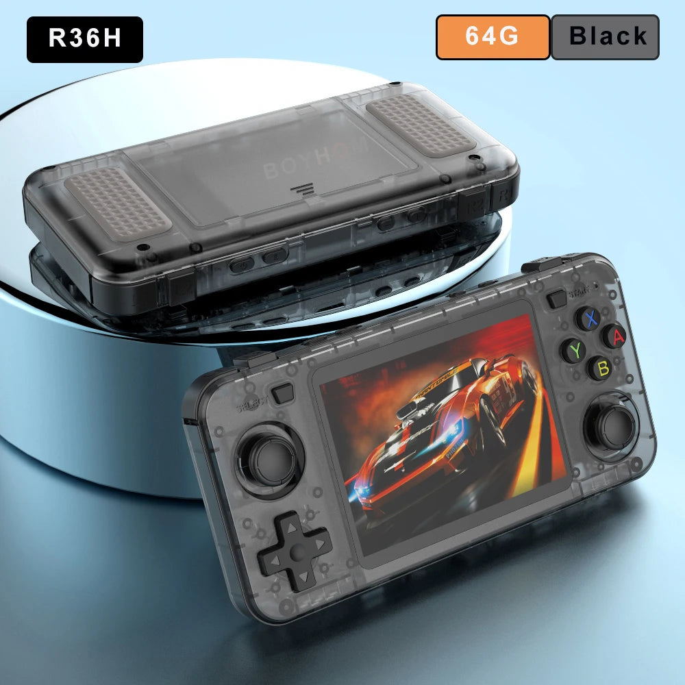 Consola de Videojuegos Retro R36H, Pantalla IPS 3.5 Pulgadas, Sistema Linux