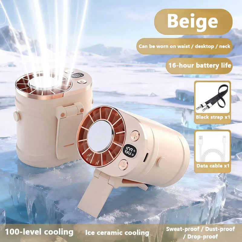 Ventilador de Cintura Portátil con Clip para Deportes y Viajes