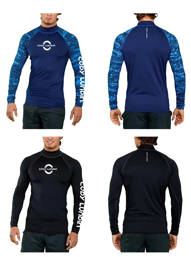 Camiseta de Compresión UV para Hombre, Surf y Natación