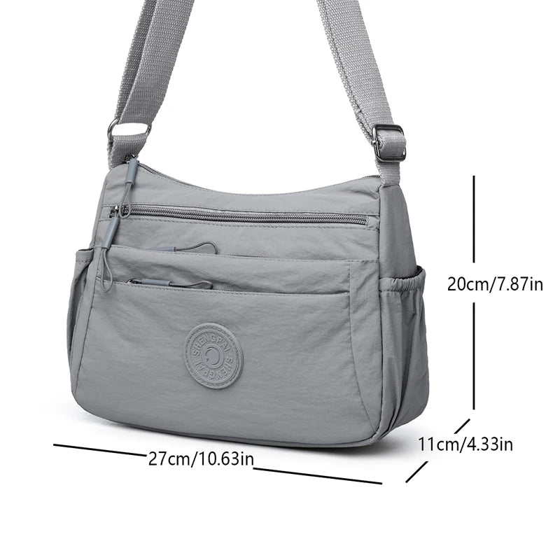 Bolso Bandolera Multibolsillo Unisex para Viajes y Uso Diario