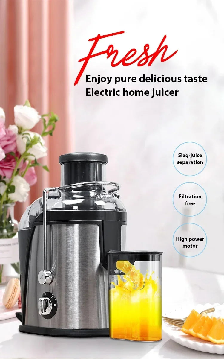 Extractor de Jugo Centrífugo de Acero Inoxidable para Frutas