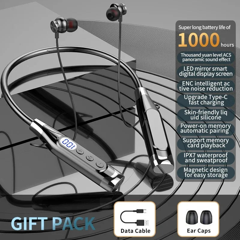 Auriculares Bluetooth Banda Cuello Deportivos TF
