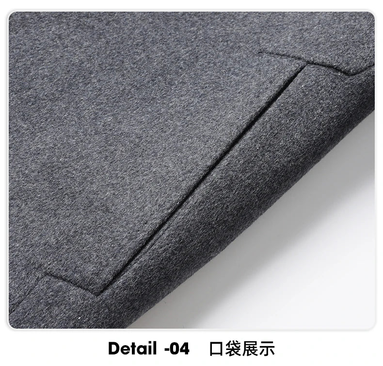 Abrigo de Lana con Plumón Desmontable para Hombre – Otoño/Invierno