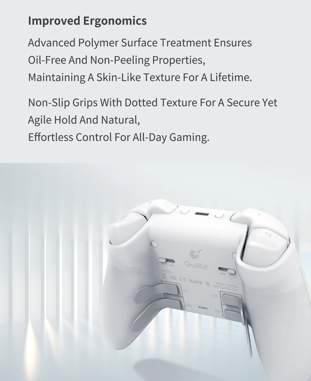 GuliKit-mando KK3 MAX NS39 KingKong 3, Gamepad con efecto Hall, Joysticks y disparadores para Windows, Nintendo Switch, Android e iOS