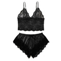 Pijama negro Sexy para mujer, Tops con tirantes de seda y encaje de 4 piezas, pantalones cortos, bata, conjunto de pijama, camisón, ropa interior, traje