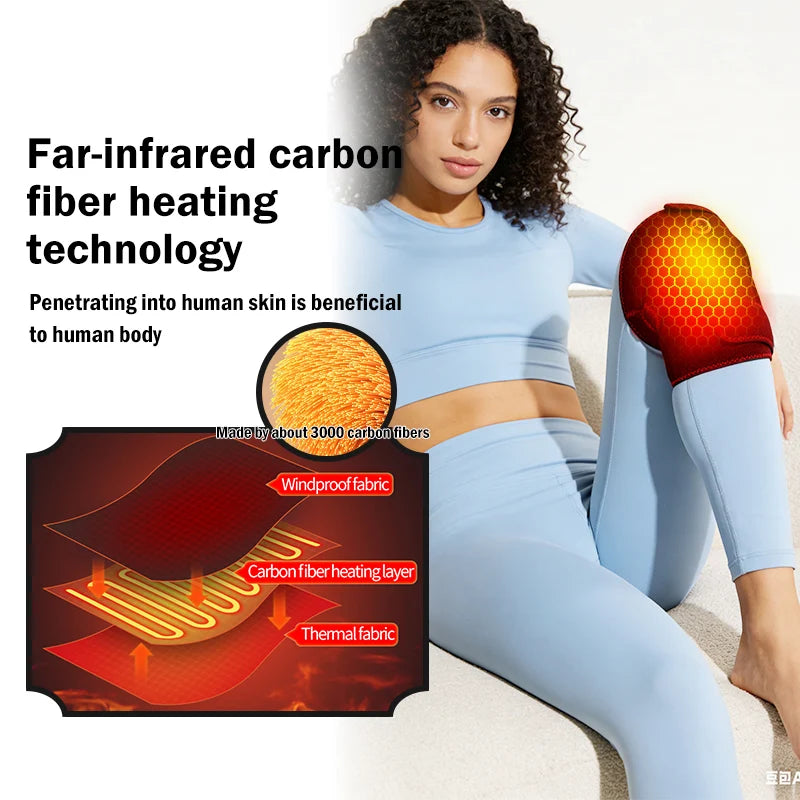 Masajeador Eléctrico de Rodilla con Calor Ajustable Certificado CE