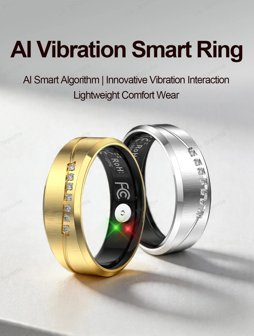 Anillo Inteligente Monitor Cardíaco y Oxígeno IP68