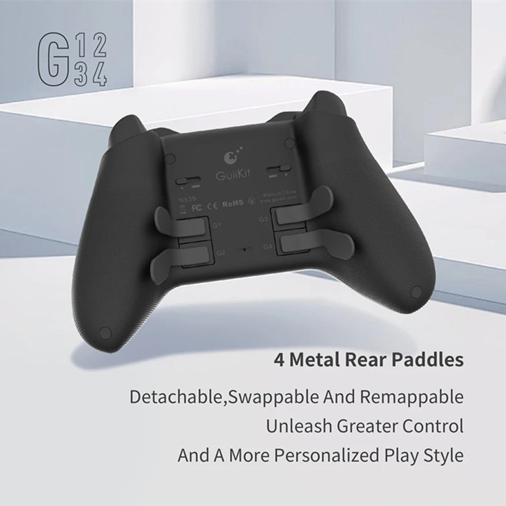 GuliKit-mando KK3 MAX NS39 KingKong 3, Gamepad con efecto Hall, Joysticks y disparadores para Windows, Nintendo Switch, Android e iOS