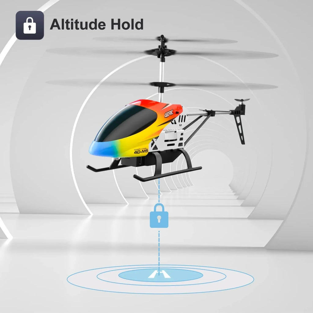 Helicóptero RC con Giroscopio y Luces LED, 3.5 Canales, Mantenimiento de Altitud